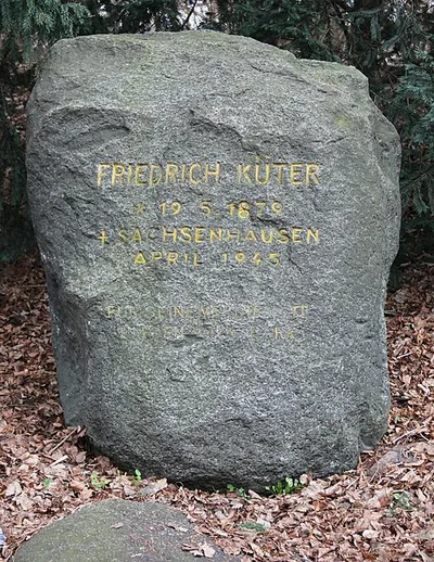 Gedenkstein für Friedrich Küter