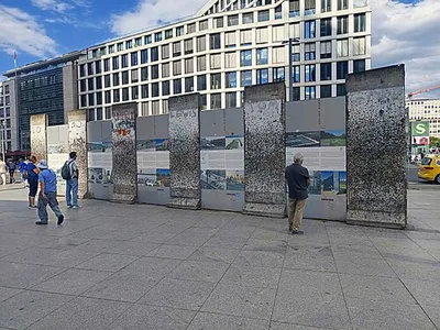 Berlin Wall remains at Potsdamer Platz